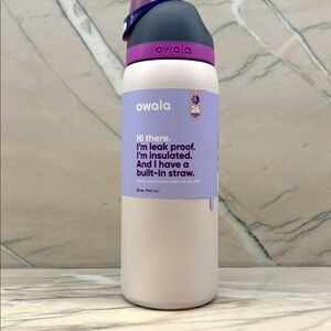 Owala FreeSip Insulated Stainless Steel Water Bottle 32oz, Dreamy Field, NWT